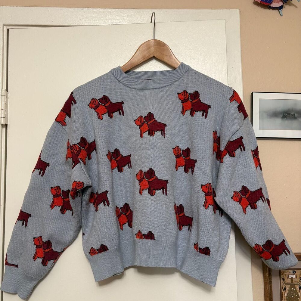 Dog Sweatshirt Find-me-now Women's Blue Large - Picture 2 of 5